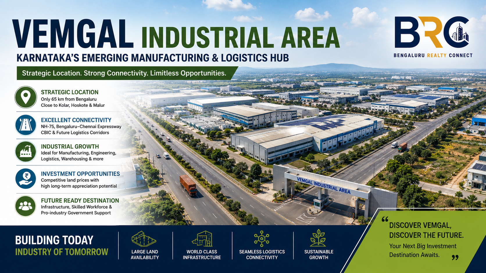 Vemgal Industrial Area: Investment Opportunities Near Bengaluru